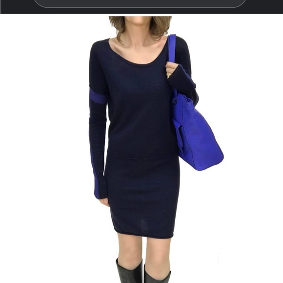 Athleta Sweaters - Athleta Blue Colorblock Azalia Sweater Dress #428339